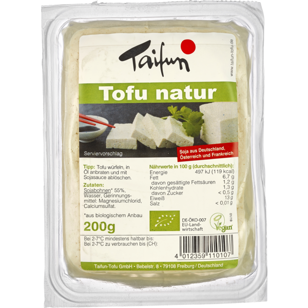 Taifun Tofu natur 200g Packung