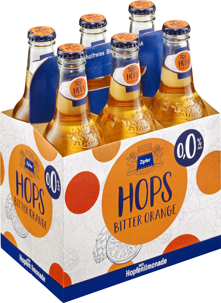 ZIPFER BIER Hops BitterOrange Tray 6x 0,33 Liter EinwegFlasche online