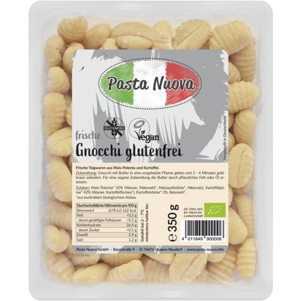 Pasta Nuova Gnocchi glutenfrei 350g Packung