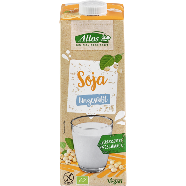 Allos Soja Drink naturell 1l Tetra Pack