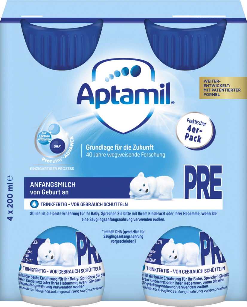 Aptamil Pre Wie Lange Hält Eine Packung Aptamil Pre Anfangsmilch 4er-Packung online kaufen | MPREIS Onlineshop