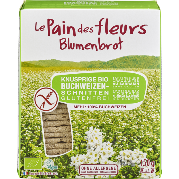 Blumenbrot Buchweizen 150g Packung