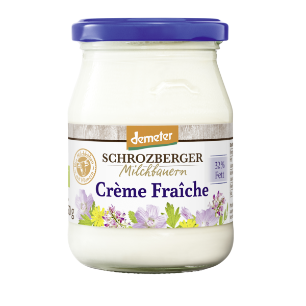 Schrozberger Milchbauern Creme Fraiche 250g Pfandglas