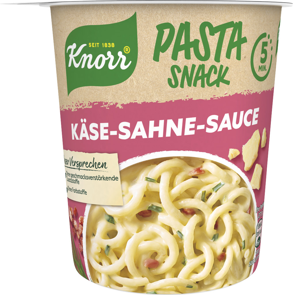 Knorr Pasta Snack Käse Kräuter Sauce