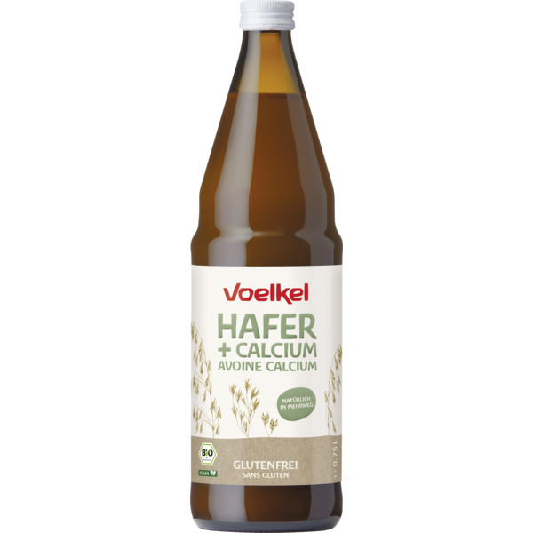 Voelkel Hafer + Calcium glutenfrei 0,75l Pfandflasche