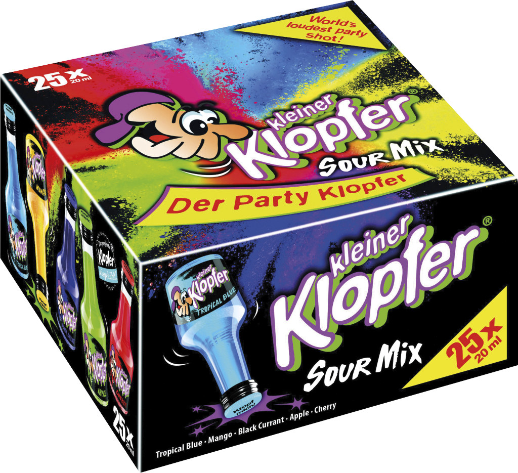 Wie Viele Klopfer Sind In Einer Packung Kleiner Klopfer Sour Mix 15% 25er-Packung in deiner MPREIS Filiale