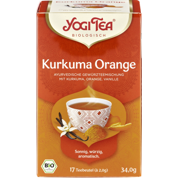 Yogi Tee Kurkuma Orange 17 Teebeutel