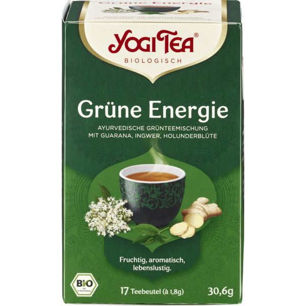 YogiTea Grüne Energie Grüntee 17 Teebeutel