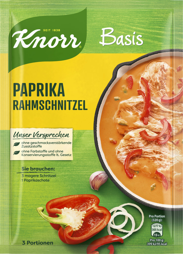 Knorr Basis Paprika-Rahmschnitzel online kaufen | MPREIS Onlineshop