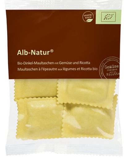 Alb Natur Maultaschen mit Gemüse und Ricotta 280g Packung