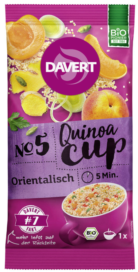 Davert Noodle-Cup Thailändisch, 60g Packung