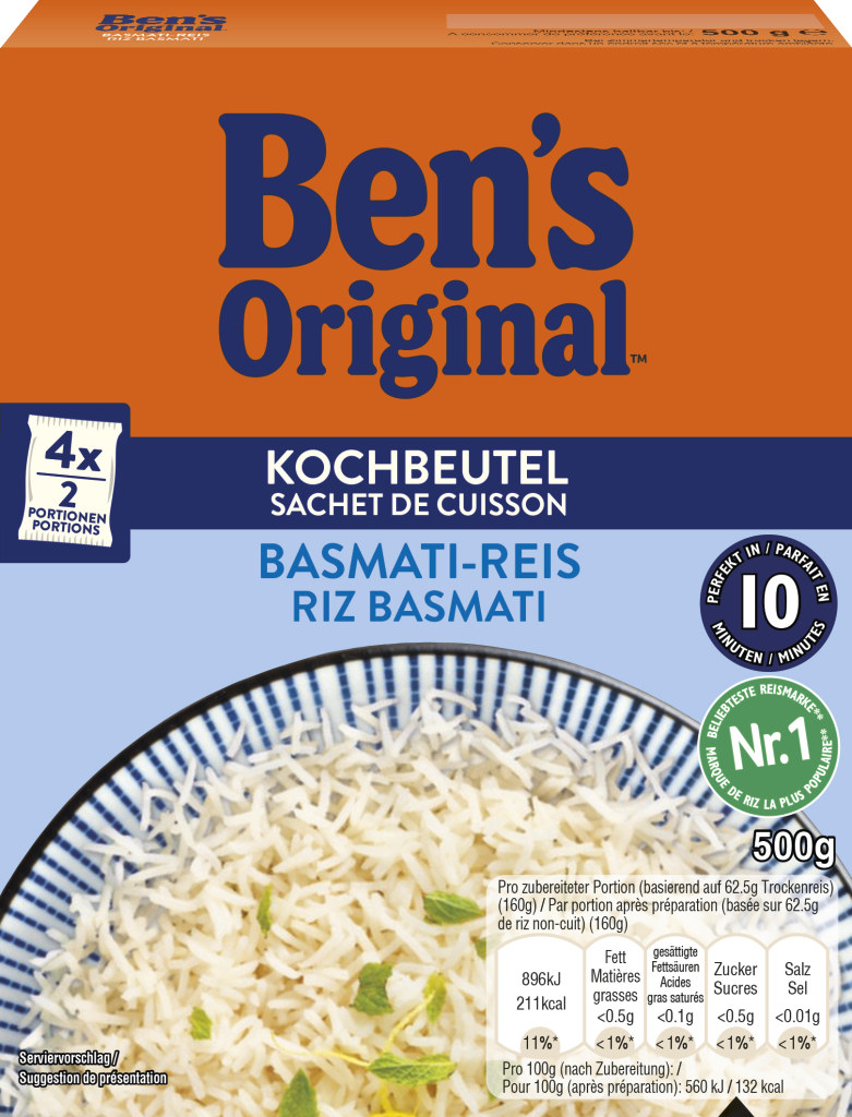 BEN&amp;#39;S ORIGINAL Basmati Reis 4er-Packung online kaufen | MPREIS Onlineshop