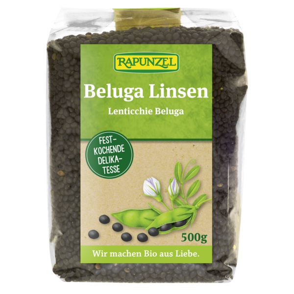 Rapunzel Beluga Linsen schwarz