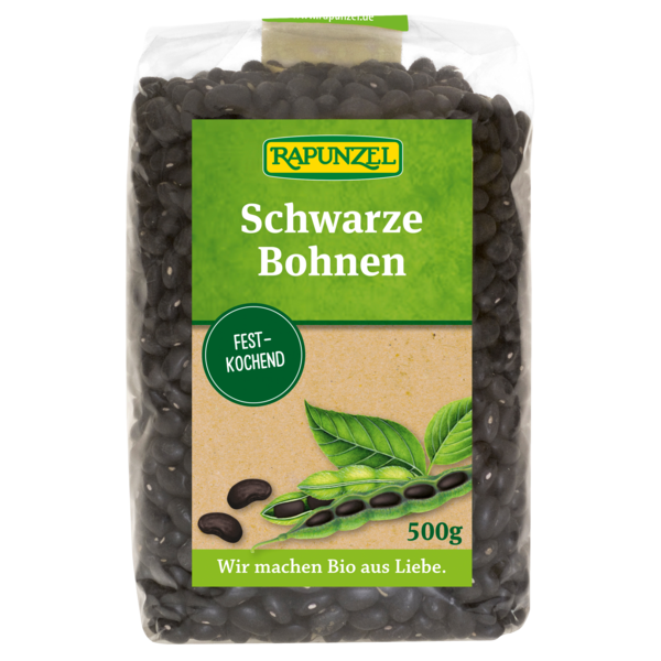 Rapunzel Schwarze Bohnen 500g Packung