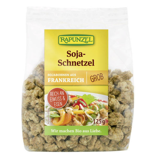 Rapunzel Soja-Schnetzel grob 125g Packung