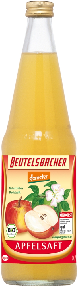 Beutelsbacher Apfelsaft naturtrüb 0,7l Pfandflasche