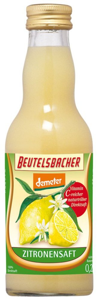 Beutelsbacher Zitronensaft 0,2l Pfandflasche