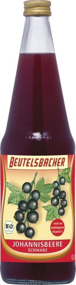 Beutelsbacher Schwarze Johannisbeere demeter 0,7l Pfandflasche