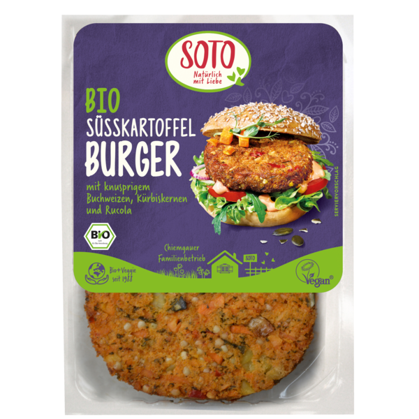 Soto Burger Süßkartoffel 160g Packung