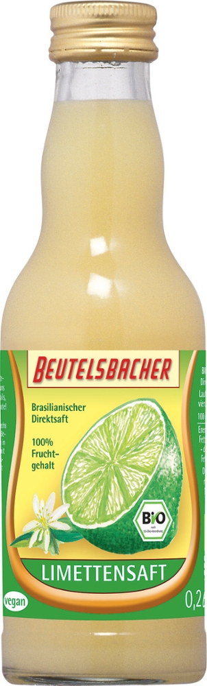 Beutelsbacher Limetten Direktsaft naturtrüb 0,2 l Pfandflasche