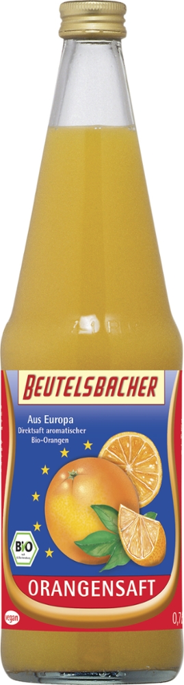 Beutelsbacher Orangen Direktsaft EU 0,7l Pfandflasche