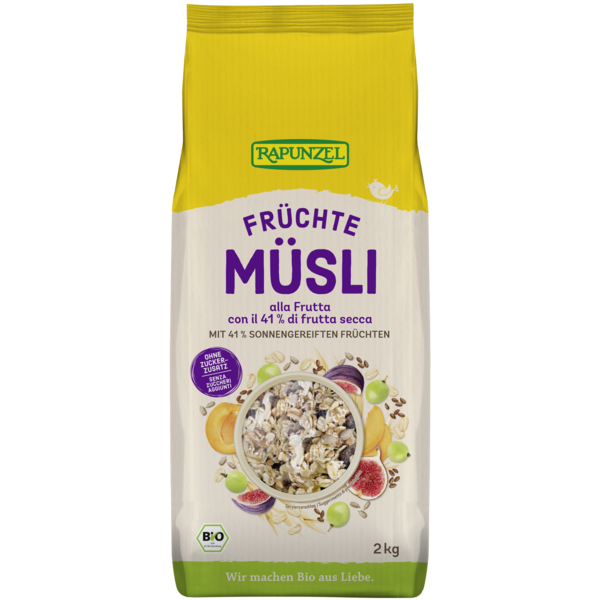 Rapunzel Früchte Müsli 2kg Packung