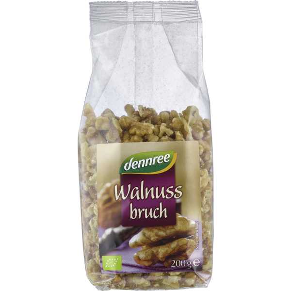 Dennree Walnusskernbruch 200g Packung