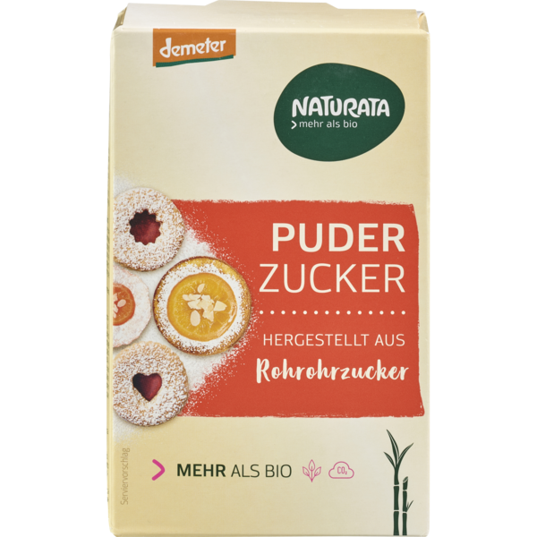 Naturata Bio Puderzucker aus Rohrohrzucker