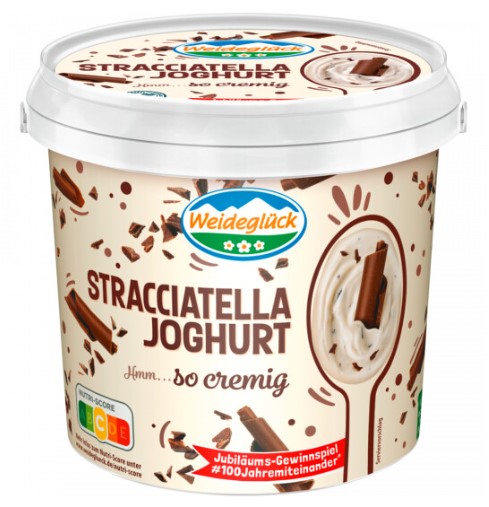 Weideglück Joghurt Stracciatella im 1 kg Eimer