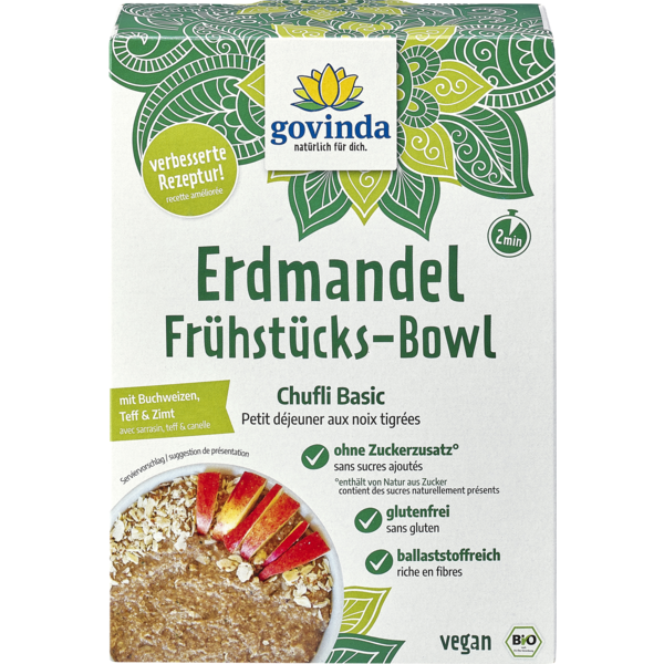 Govinda Erdmandel Frühstücks-Bowl Chufli Basic 500 g  Glutenfrei