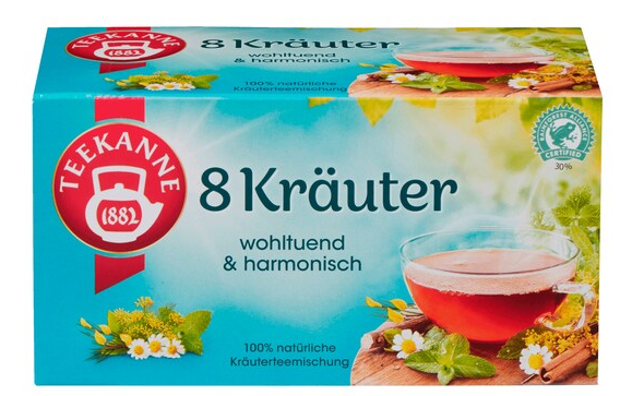 Teekanne 8 Kräuter Tee