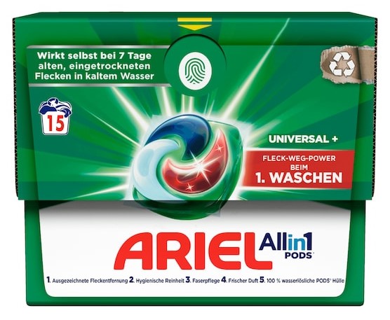 Ariel Universalwaschmittel All-in-1 Pods 321g, 15WL