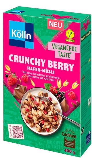 Kölln Crunchy Berry Hafer-Müsli VeganChocTaste vegan 400g