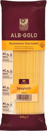 Alb-Gold Spaghetti mit Ei