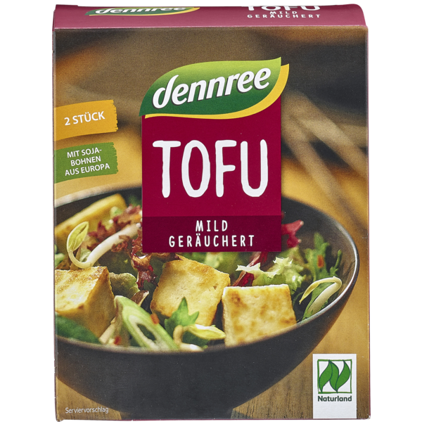 Dennree Tofu geräuchert 350g Packung