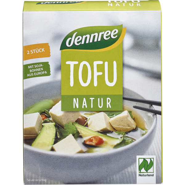 Dennree Tofu natur 400g Packung