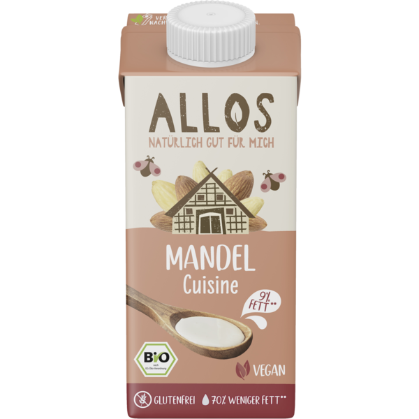 Allos Mandel Cuisine 200ml Tetra Pack