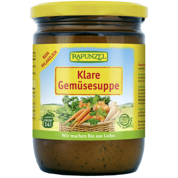 Rapunzel Klare Suppe mit Bio-Hefe 250g Glas