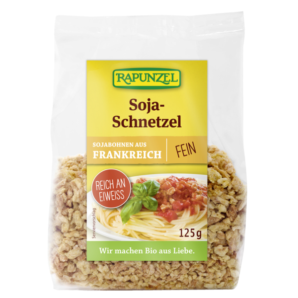 Rapunzel Soja-Schnetzel fein 125g Packung