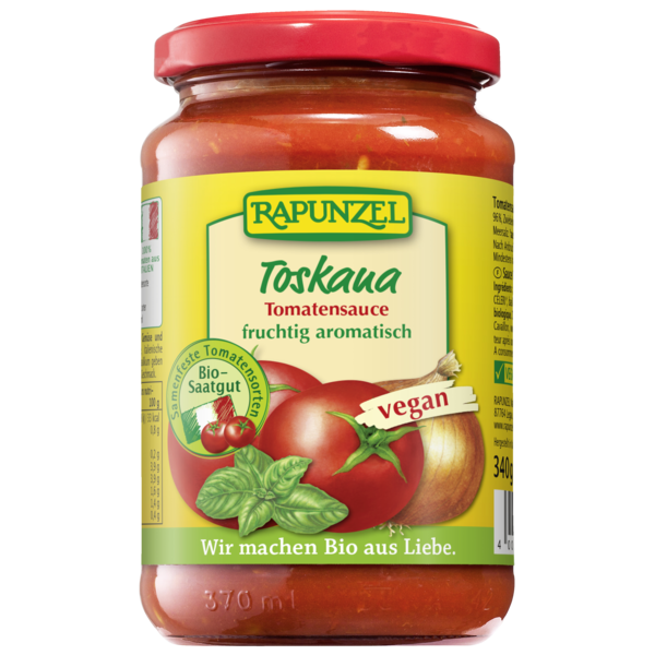 Rapunzel Tomatensauce Toskana 335ml Glas