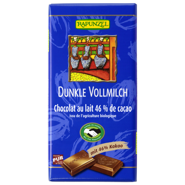 Rapunzel Vollmilch Schokolade Dunkel 46%