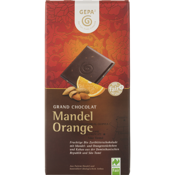 Gepa Mandel-Orange Zartbitter Schokolade