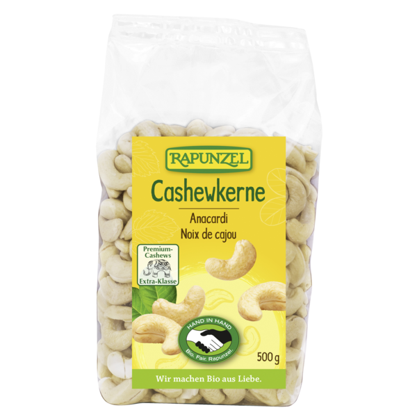 Rapunzel Cashewkerne ganz 500g Packung