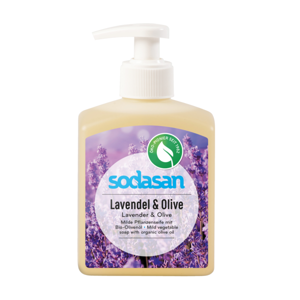 Sodasan Pflanzenseife Lavendel-Olive liquid Dosierer