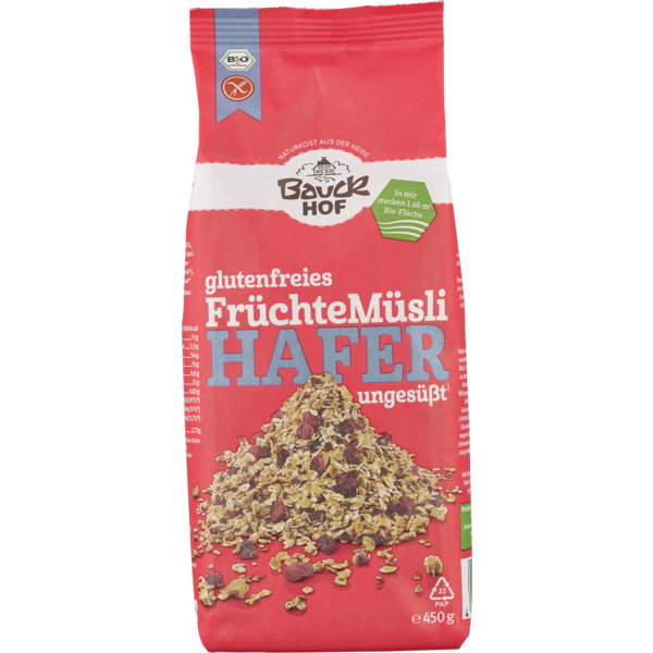 Bauckhof Hafermüsli Früchte GLUTENFREI