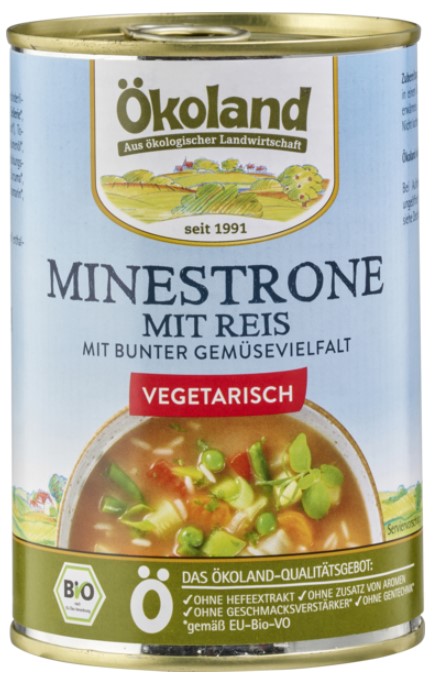 Ökoland Minestrone mit Reis vegetarisch