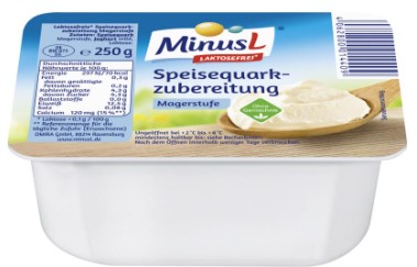 MinusL Speisequarkzubereitung Magerstufe 250g Becher