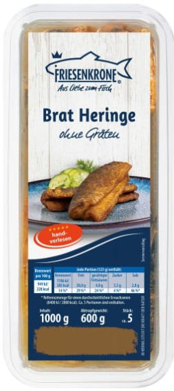 Friesenkrone Brat Heringe ohne Gräten