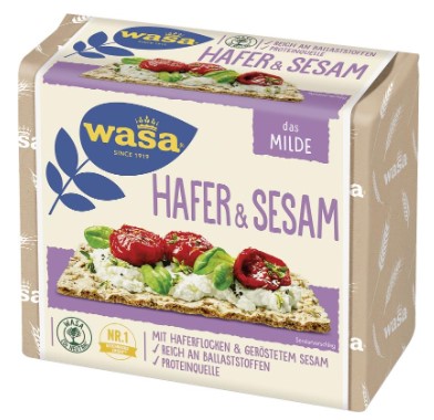 Wasa Knäckebrot Hafer & Sesam Fit & Vital Ballaststoffe