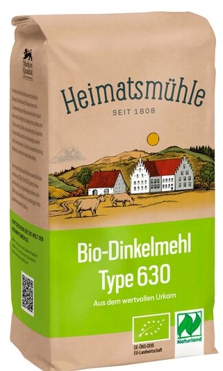 Heimatsmühle Bio-Dinkelmehl Type 630